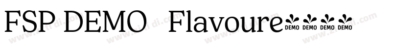 FSP DEMO   Flavoure字体转换